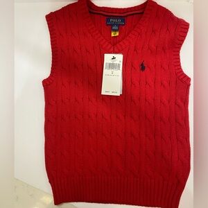NWT✨ red POLO RALPH LAUREN vest ♥️✨ size: 5 boy